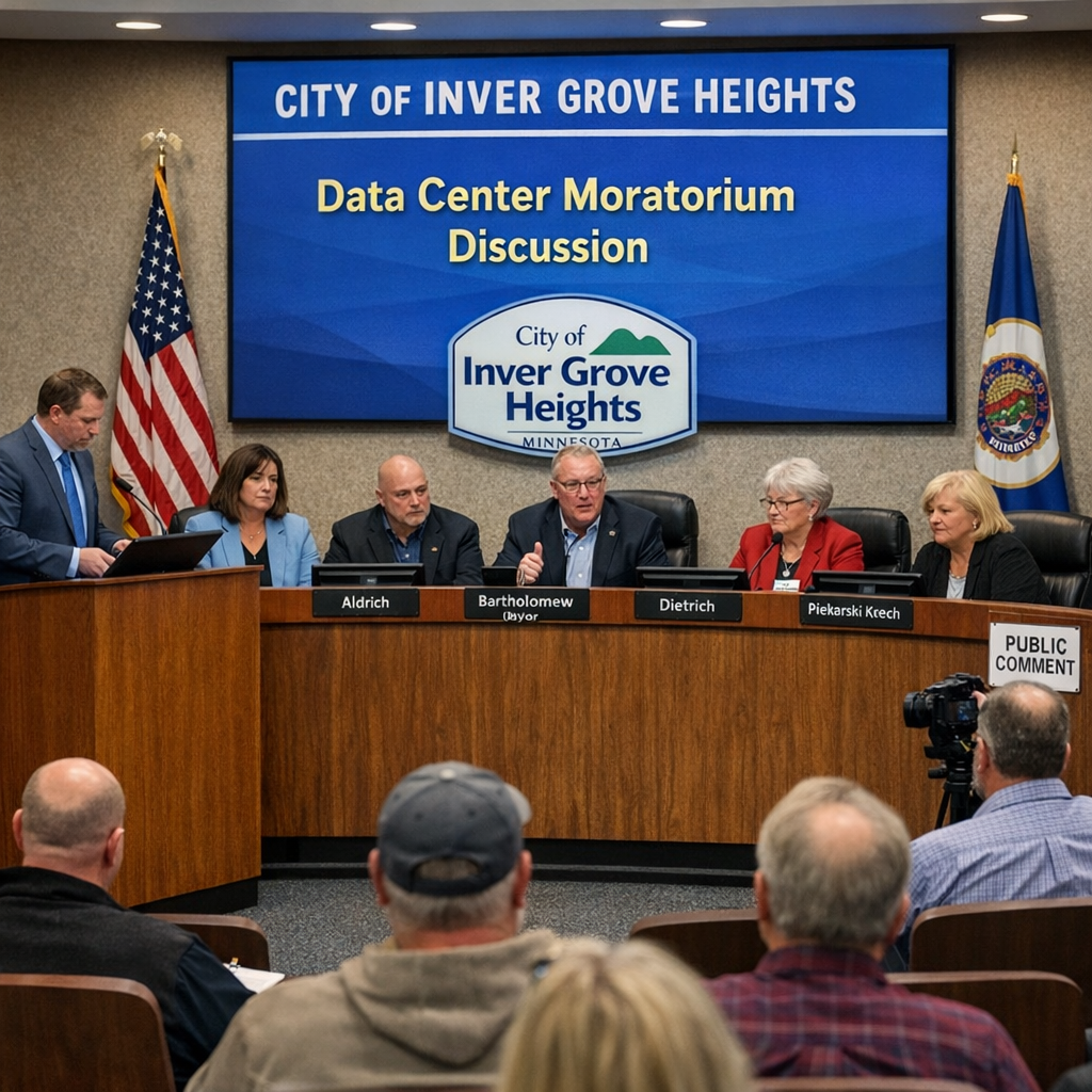 Inver Grove Heights Enacts One-Year Moratorium on Data Centers Amid Community Concerns