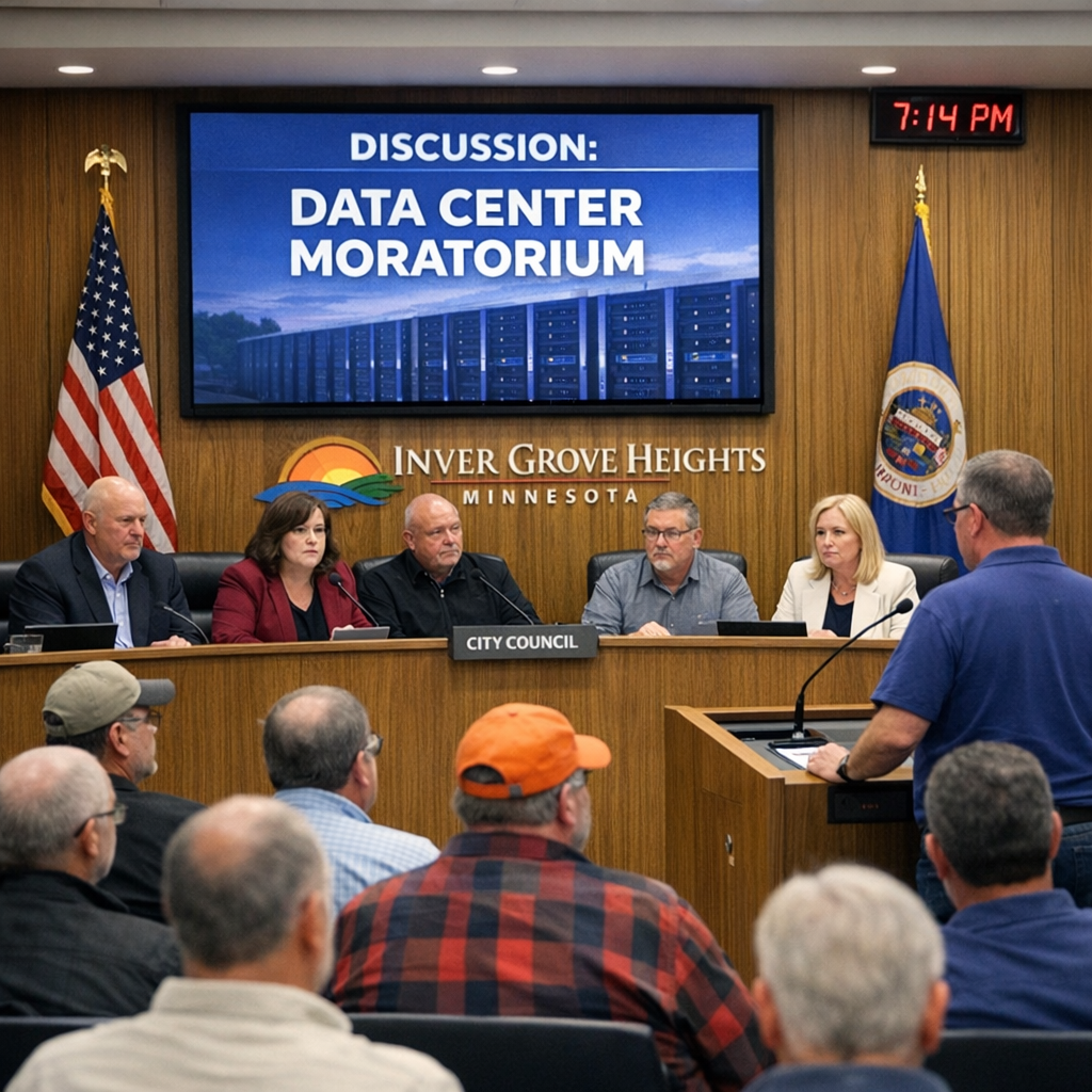Inver Grove Heights Implements One-Year Moratorium on Data Centers Amid Community Concerns