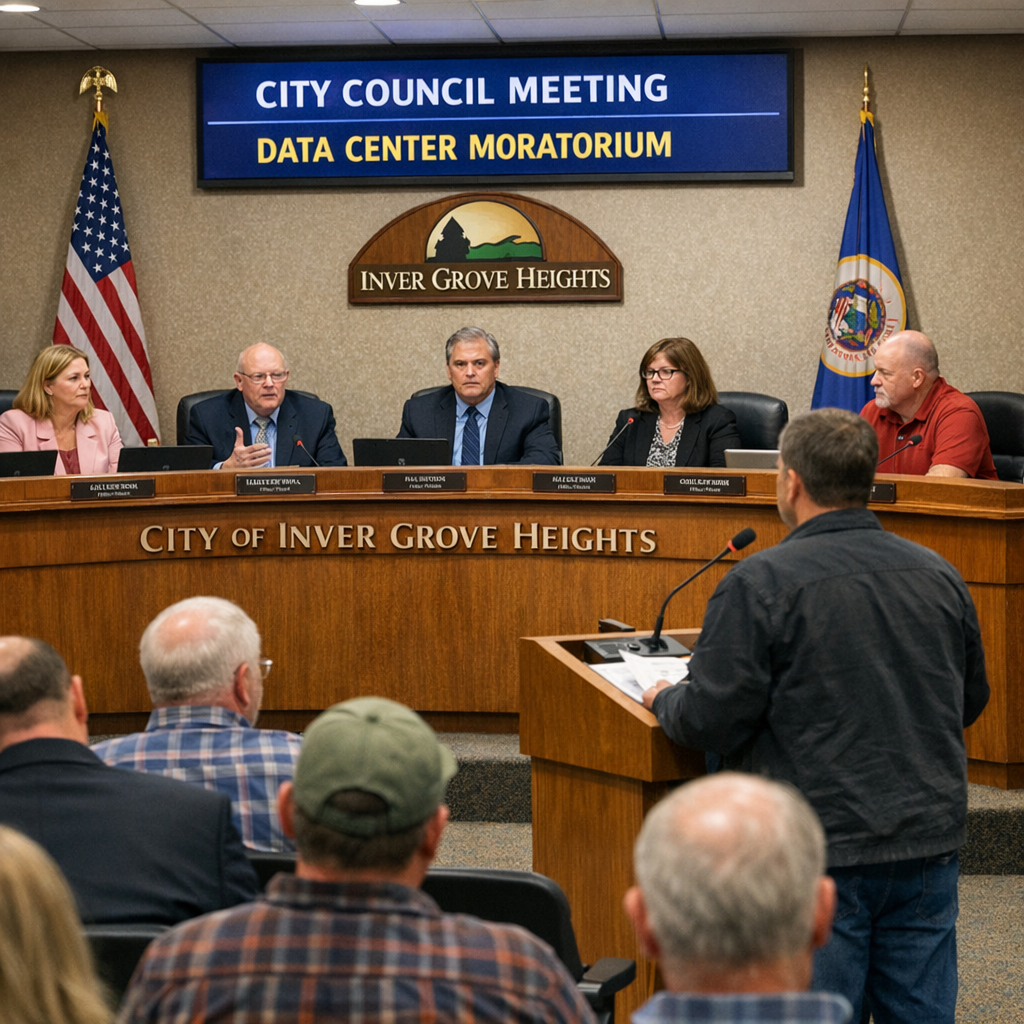 Inver Grove Heights City Council Delays Decision on Data Center Moratorium Amid Legal Concerns