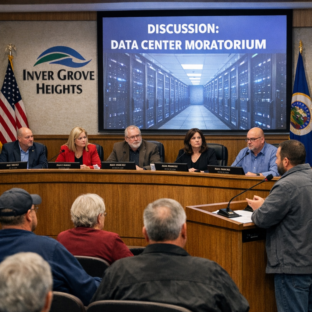 Inver Grove Heights Implements One-Year Moratorium on Data Centers Amid Community Concerns