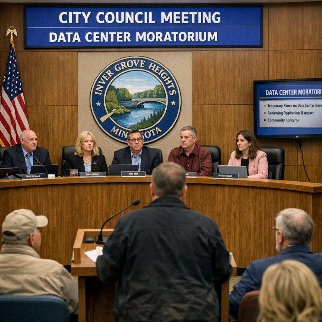 Inver Grove Heights Implements One-Year Moratorium on Data Centers Amid Community Concerns