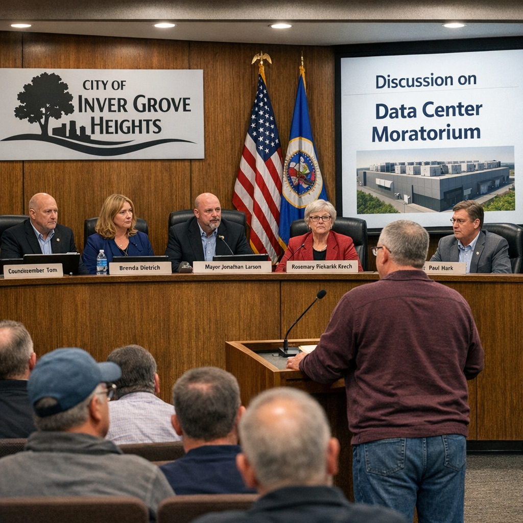 Inver Grove Heights Implements One-Year Moratorium on Data Centers Amid Community Concerns
