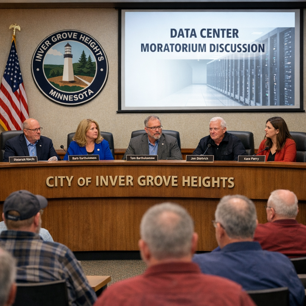 Inver Grove Heights Implements One-Year Moratorium on Data Centers Amid Community Concerns