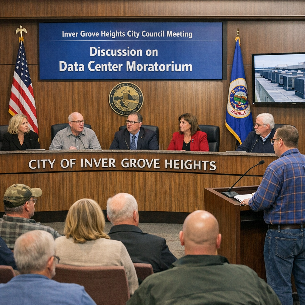 Inver Grove Heights Implements One-Year Moratorium on Data Centers Amid Community Concerns