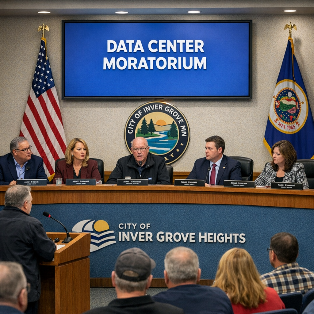 Inver Grove Heights Implements One-Year Moratorium on Data Centers Amid Community Concerns