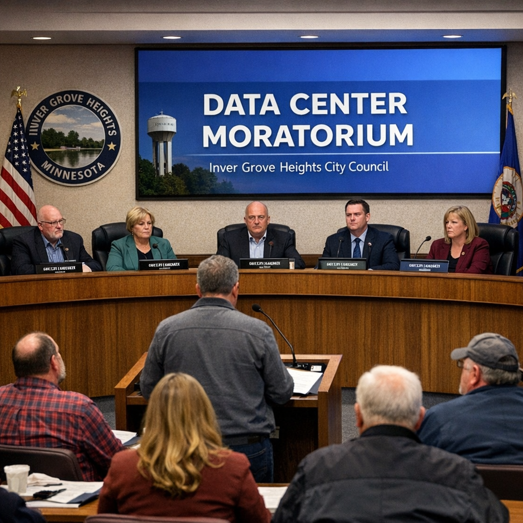 Inver Grove Heights City Council Delays Decision on Data Center Moratorium Amid Legal Threats