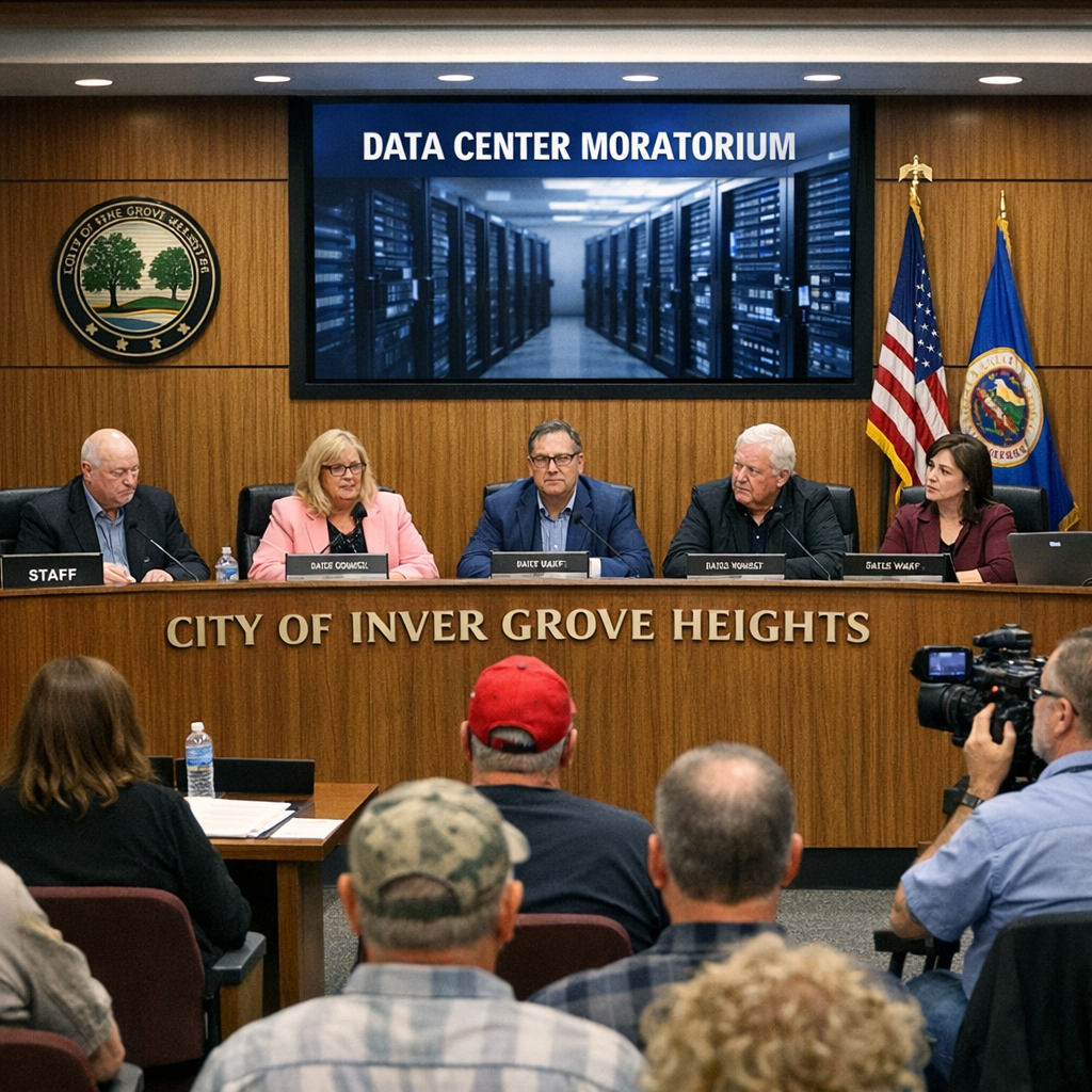 Inver Grove Heights City Council Delays Decision on Data Center Moratorium Amid Legal Threats