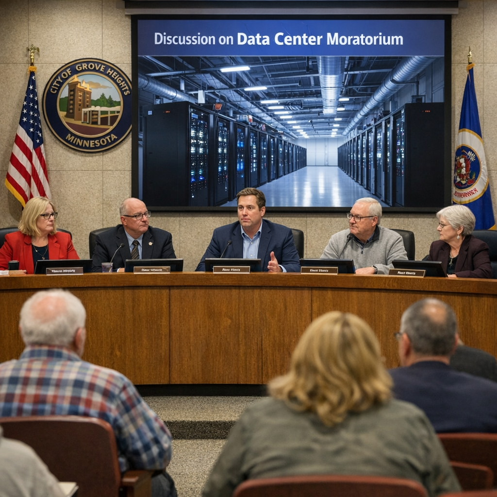 Inver Grove Heights City Council Enacts One-Year Moratorium on Data Centers