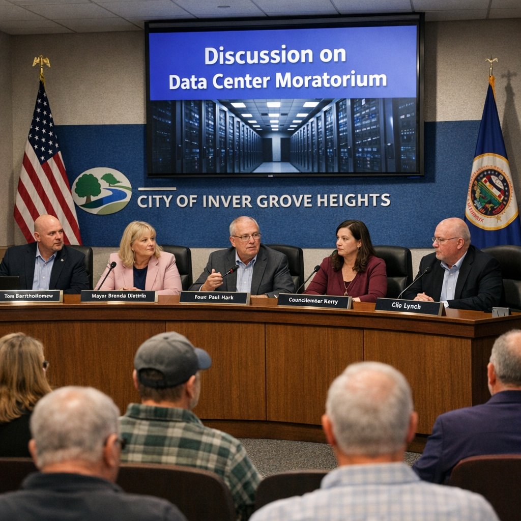 Inver Grove Heights Implements One-Year Moratorium on Data Centers Amid Community Concerns
