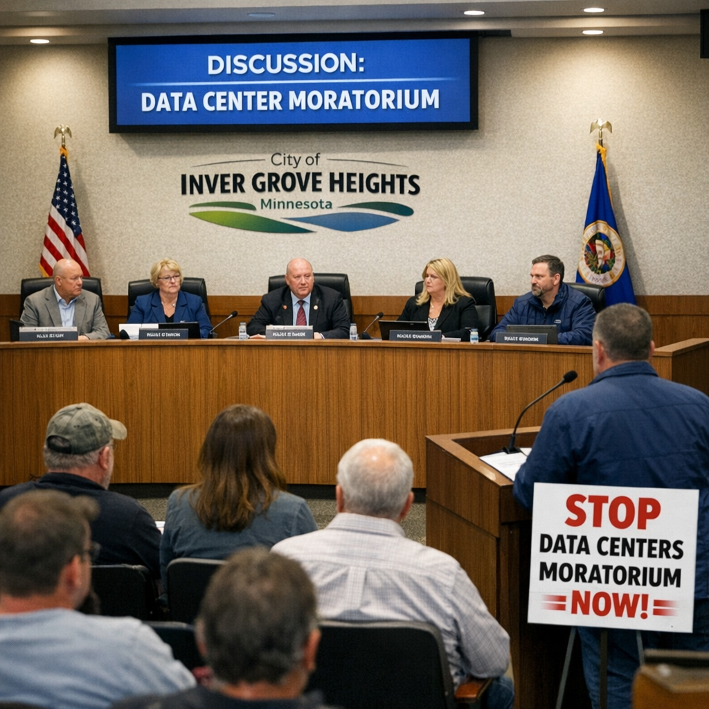 Inver Grove Heights Imposes One-Year Moratorium on Data Centers Amid Community Concerns