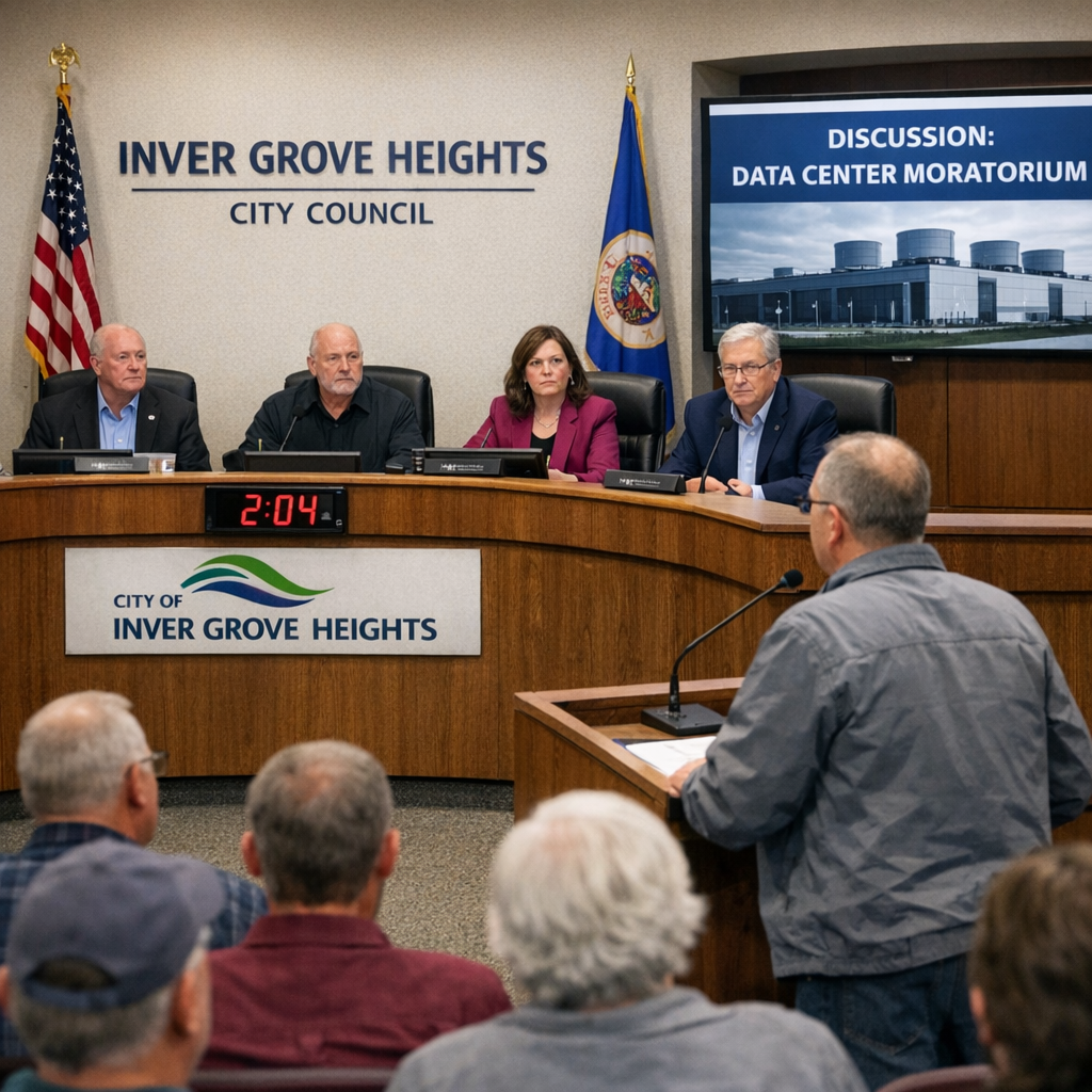 Inver Grove Heights Implements One-Year Moratorium on Data Centers Amid Community Concerns