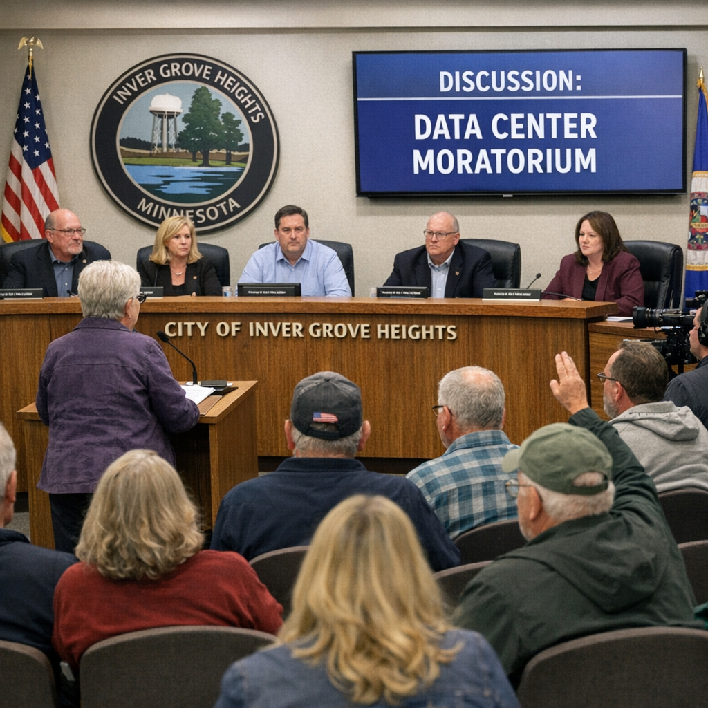 Inver Grove Heights Implements One-Year Moratorium on Data Centers Amid Community Concerns
