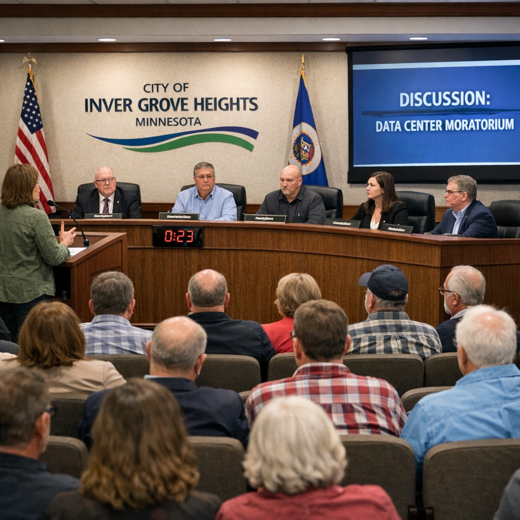 Inver Grove Heights Implements One-Year Moratorium on Data Centers Amid Community Concerns