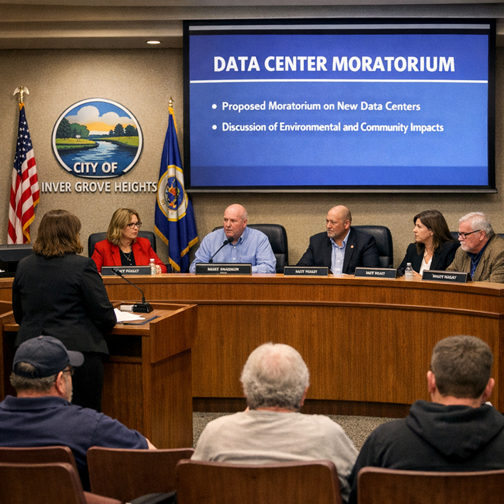 Inver Grove Heights Implements One-Year Moratorium on Data Centers Amid Community Concerns