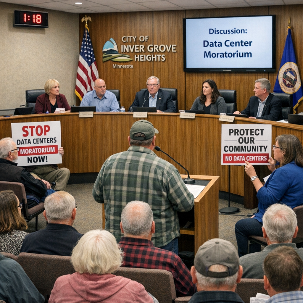 Inver Grove Heights Enacts One-Year Moratorium on Data Centers Amid Community Concerns