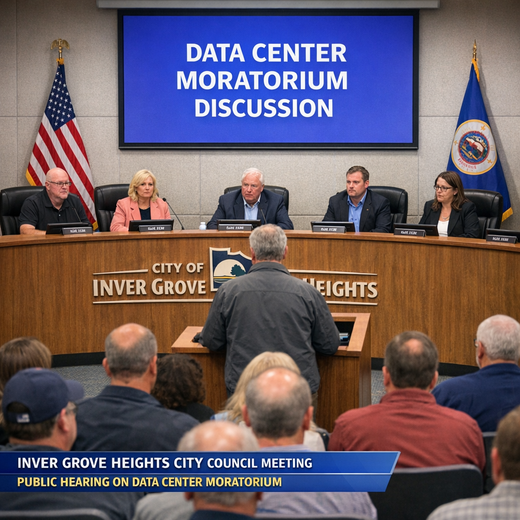 Inver Grove Heights Enacts One-Year Moratorium on Data Centers Amid Community Concerns