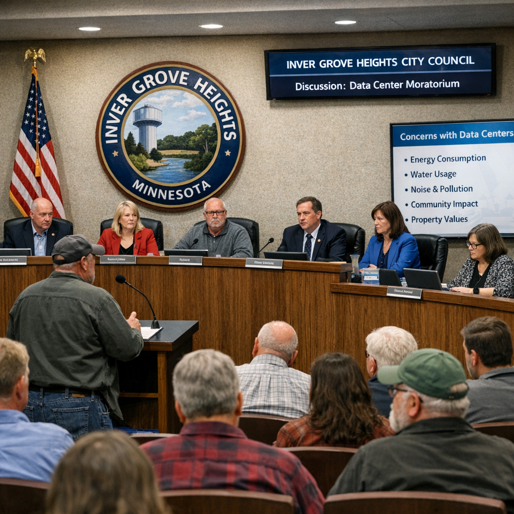 Inver Grove Heights Enacts One-Year Moratorium on Data Centers Amid Community Concerns