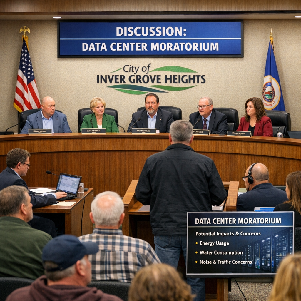 Inver Grove Heights Implements One-Year Moratorium on Data Centers