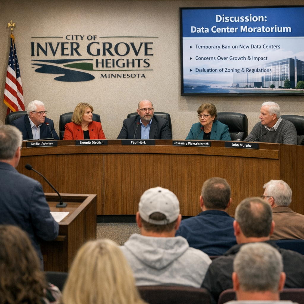 Inver Grove Heights Enacts One-Year Moratorium on Data Centers Amid Community Concerns