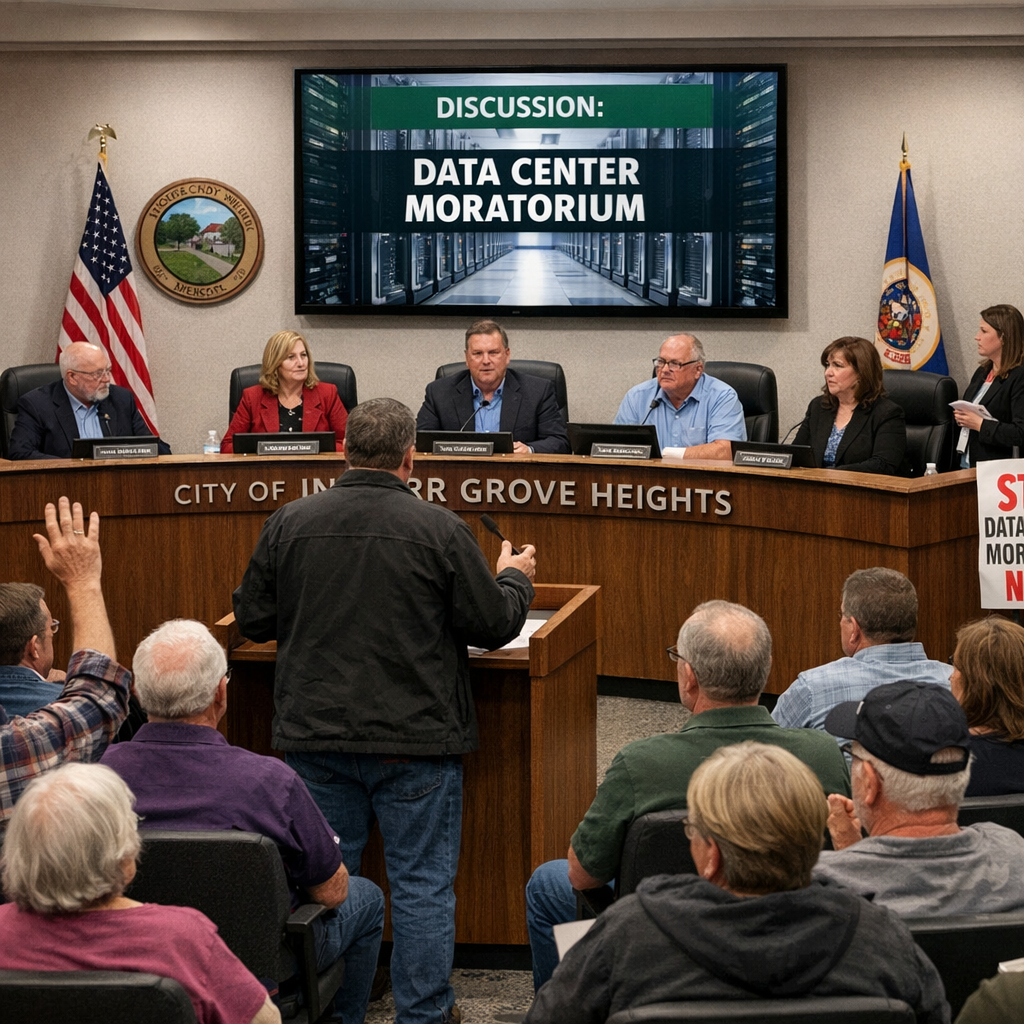 Inver Grove Heights Implements One-Year Moratorium on Data Centers Amid Community Concerns