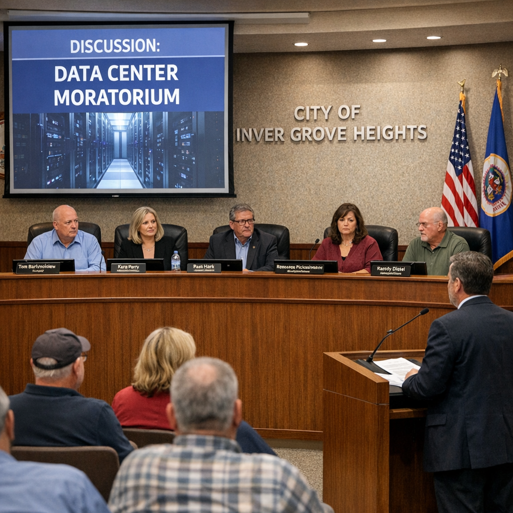 Inver Grove Heights Enacts One-Year Moratorium on Data Centers Amid Community Concerns