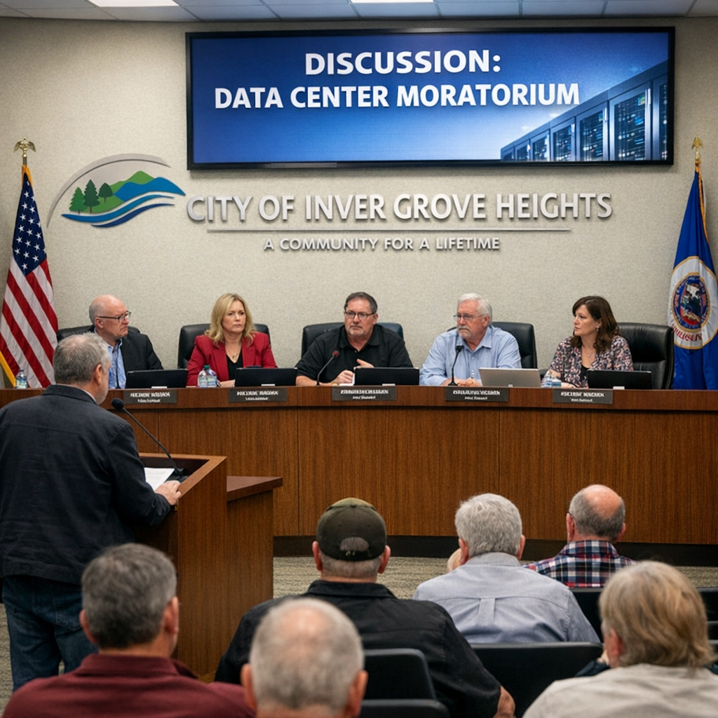 Inver Grove Heights Implements One-Year Moratorium on Data Centers Amid Community Concerns