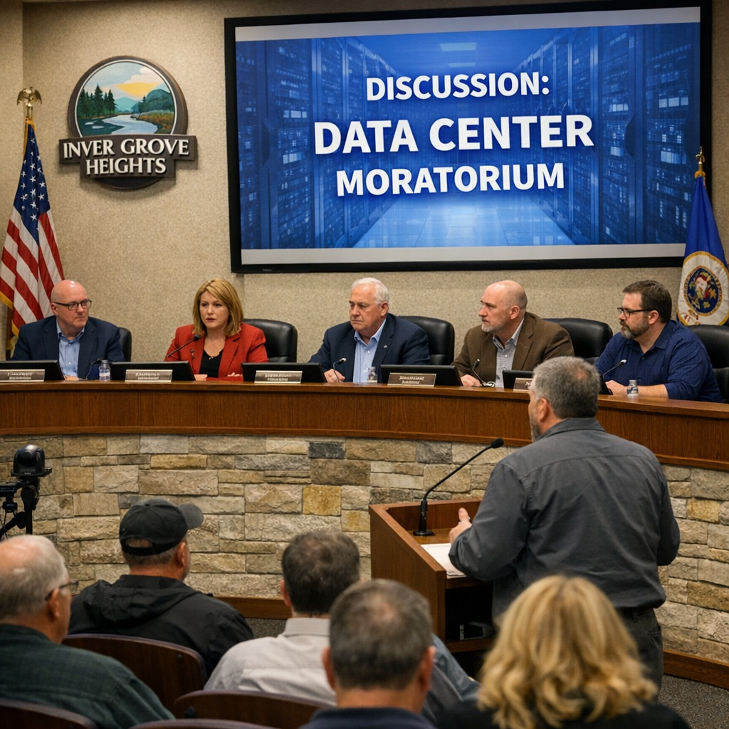 Inver Grove Heights Enacts Moratorium on Data Centers Amid Global AI Concerns